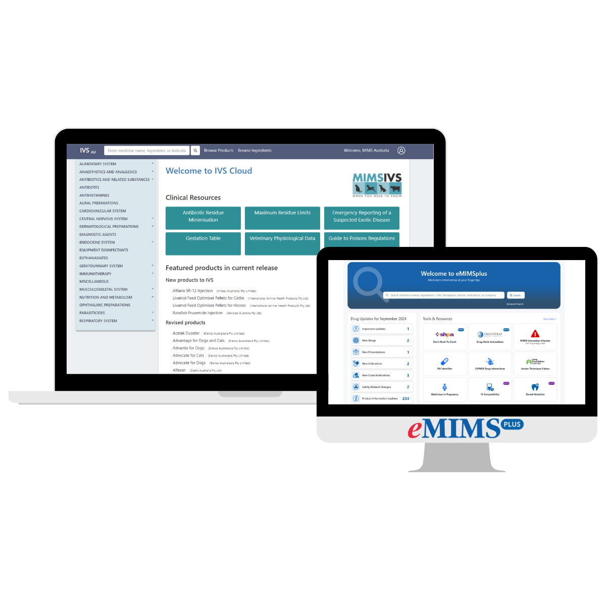 Mims App MIMS IVS Cloud bundle with eMIMSplus – MIMS Australia